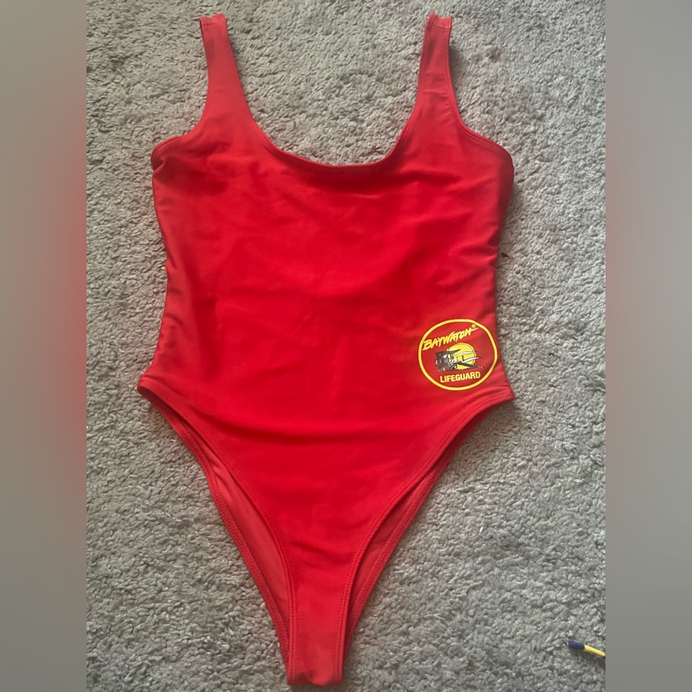 Baywatch One piece bathing suit.